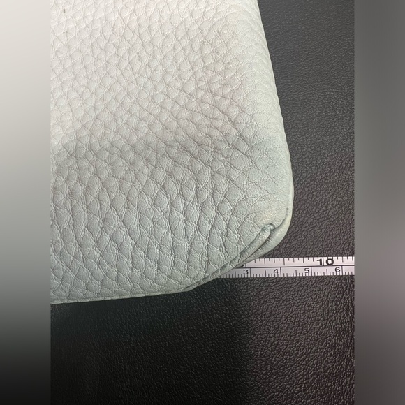 Coach Light Blue Pebbled Leather Crossbody Small Bag - Picture 9 of 11